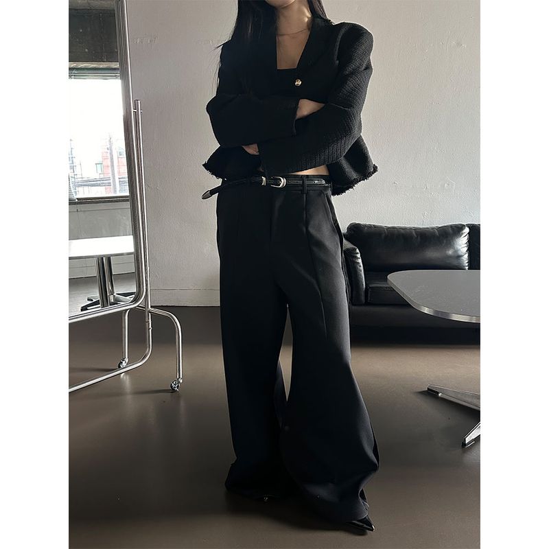  [Unisex] Wide over flare slacks(2color)