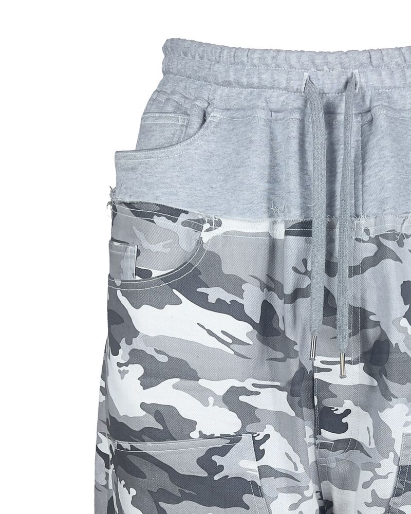 SWEAT X CAMO 2 LAYERED SHORTS