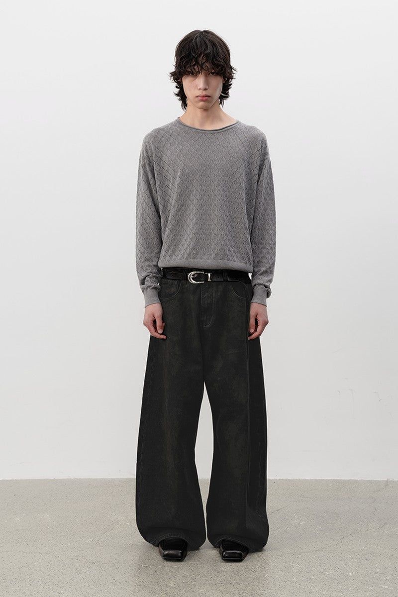 Washed Black Banana Jeans