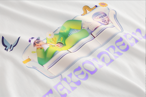 COUCH DREAMS TAKEON&COLIN コラボTシャツ