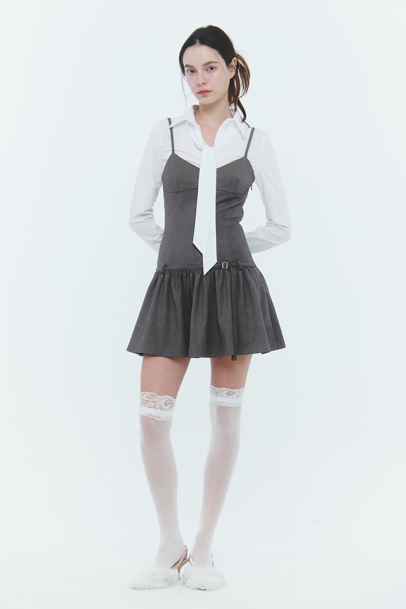 PAIN OR PLEASURE（ペインオアプレジャー）の「BIANCA DRESS melange brown（Dresses）」