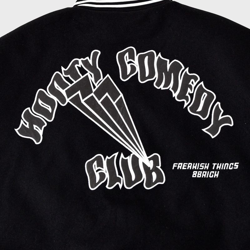SMILING EYES VARSITY ZIP-UP JACKET