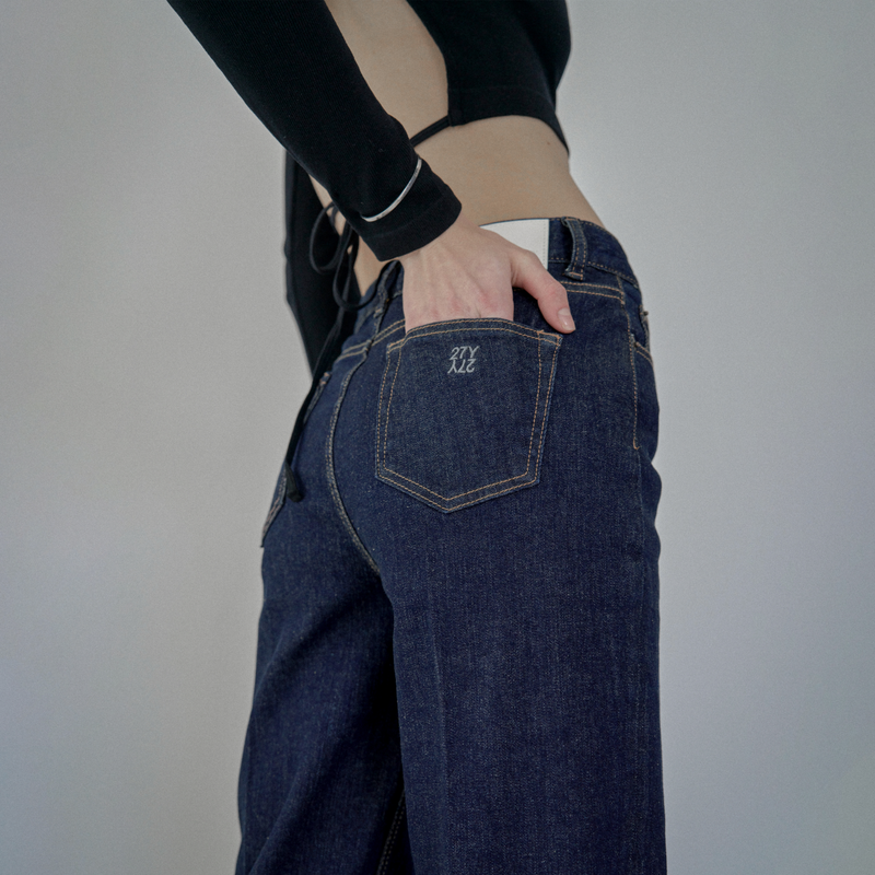 Classic Flare Denim Blue Indigo - YF391
