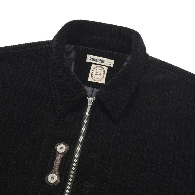 Corduroy bomber jacket / Black