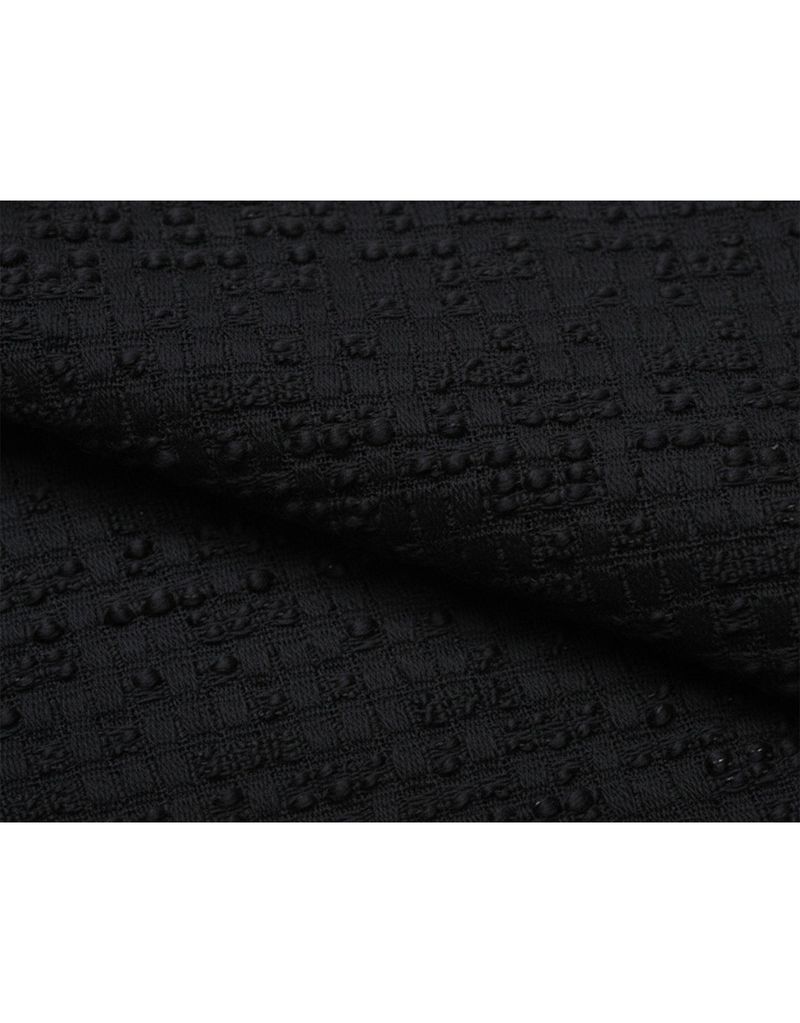 Basic Round neck Tweed Setup black