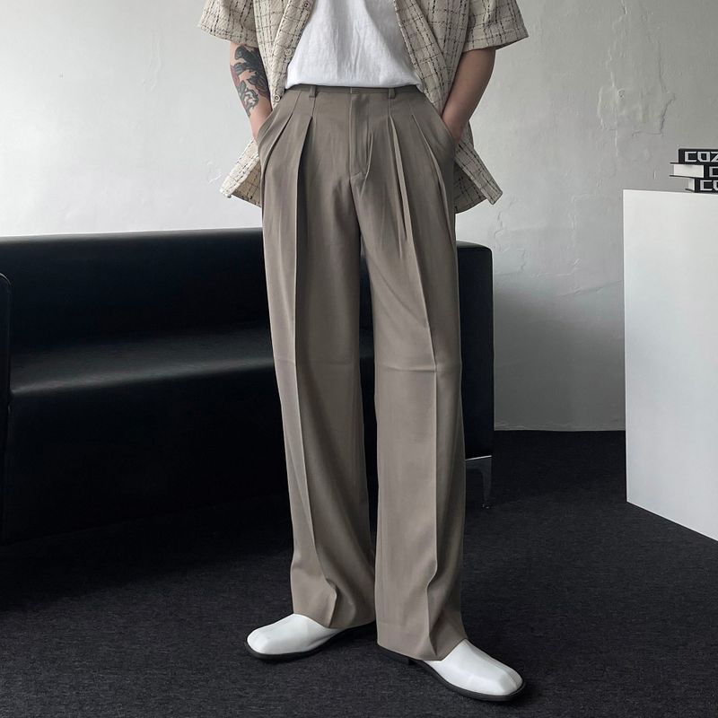 RG reverse two-tuck volume slacks (4 colors)