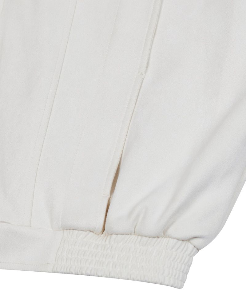 87-STAN029 [Vegan Suede] Multi-placket Suede Jacket Ivory