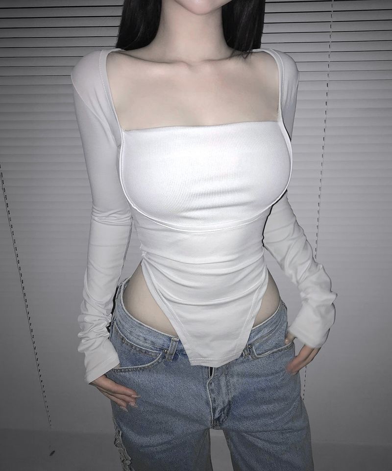 meego(ミーゴ)の「sera bodysuit tee (3colors)(Tops)」