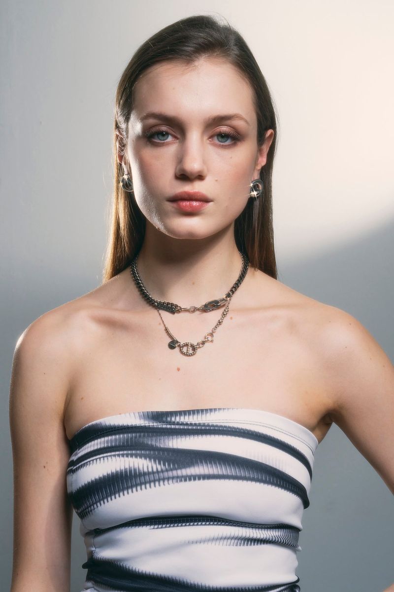 NO.310 [SILVER] MOVE BALL NECKLACE