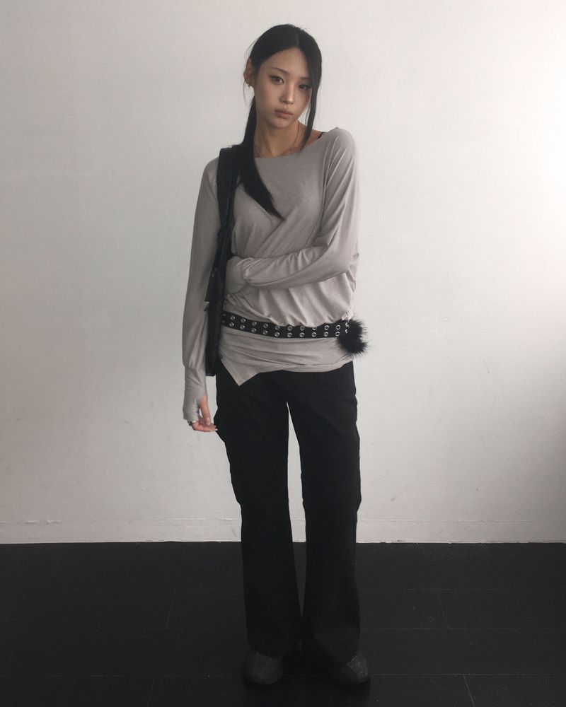 Cotton boots cut pants
