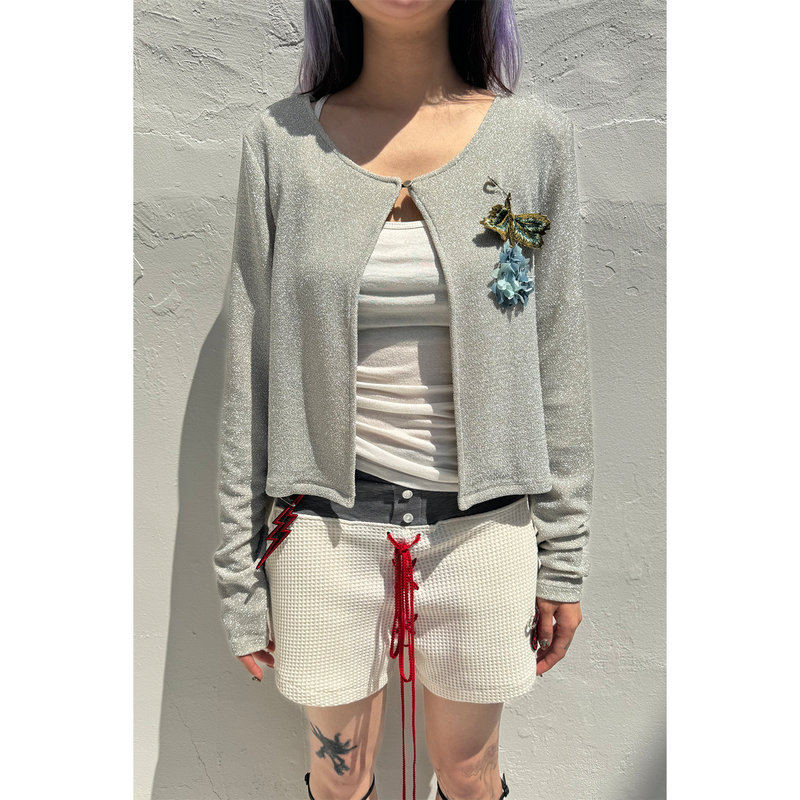 TWO-TONE WAIST WAFFLE SHORTS