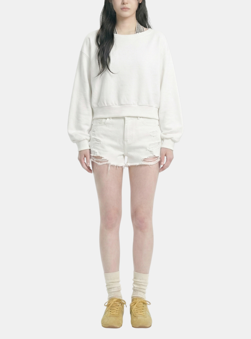 Serin Stripe Sleeveless Sweatshirt