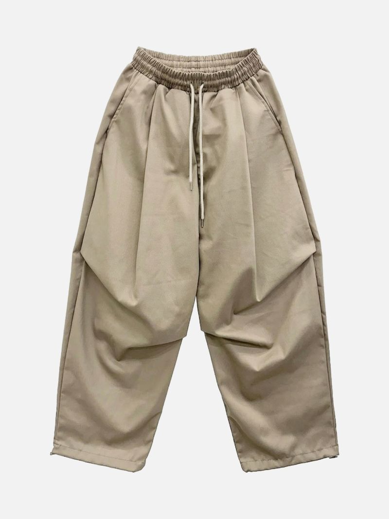 Tail Curved Wide Cotton Pants (4c)