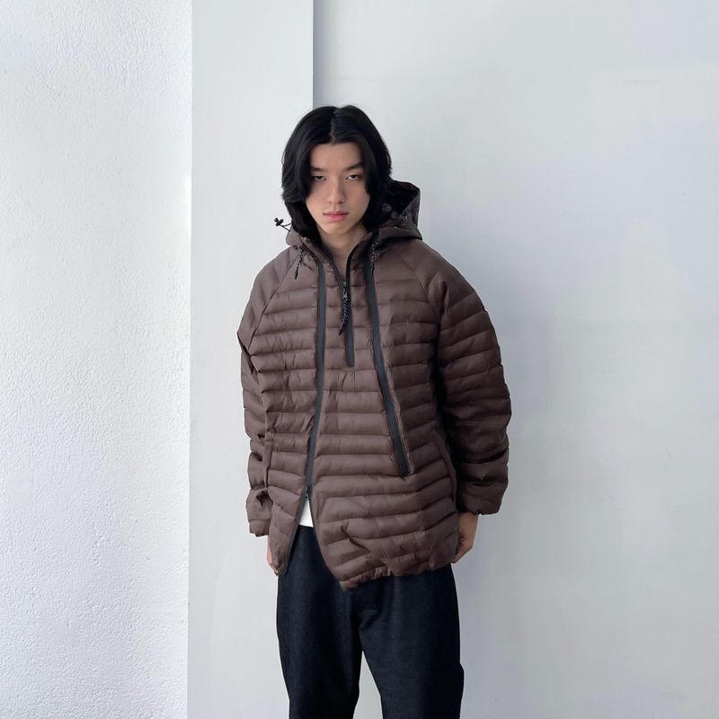 Layered Zip Down Jacket