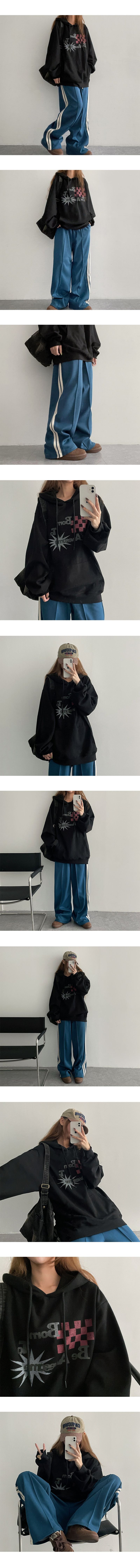 Hachu Dottoms Track Wide Banded Pants