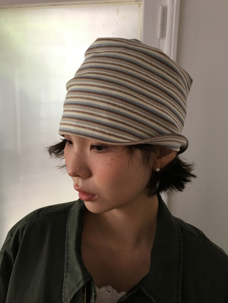 DUGGY（ダギー）の「リト ストライプド ビーニー (3color)（ヘアアクセサリー）」