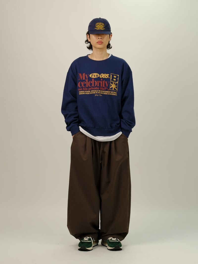 THN Balloon Banding Pin-tuck Slacks Pants