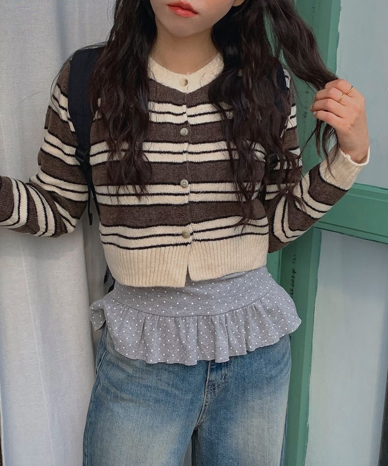 Mode Stripe Cardigan