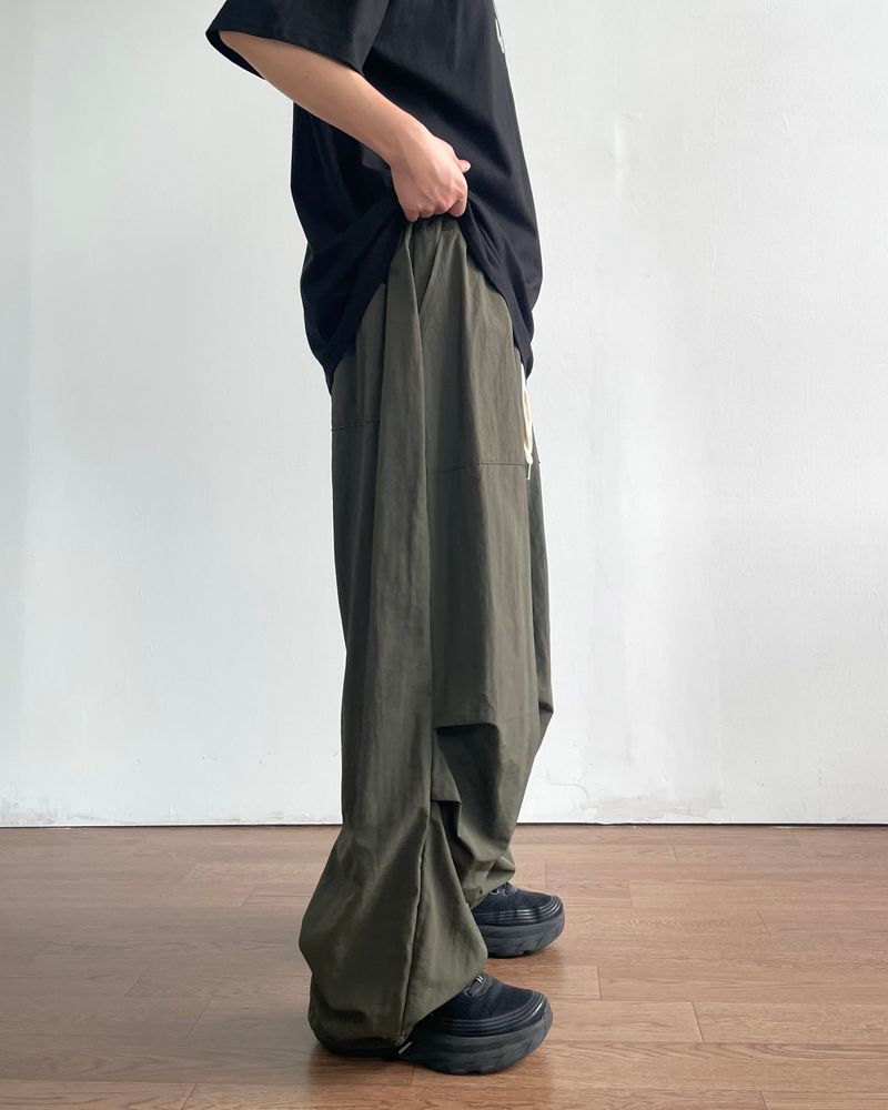 Ded Pintuck Nylon Pants