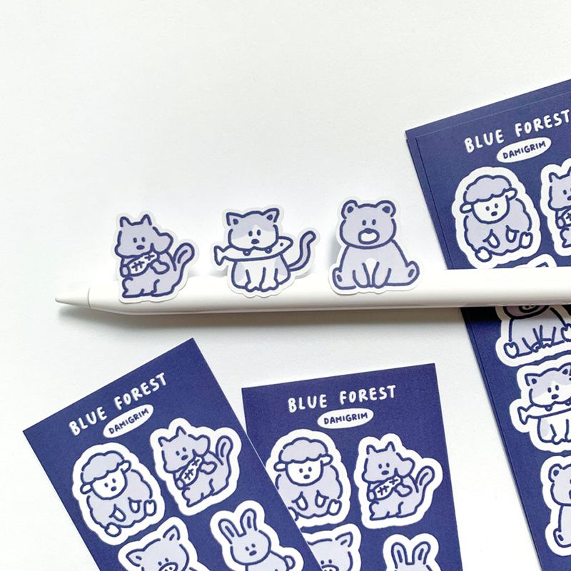 【1+1 SET】 Animal Sticker