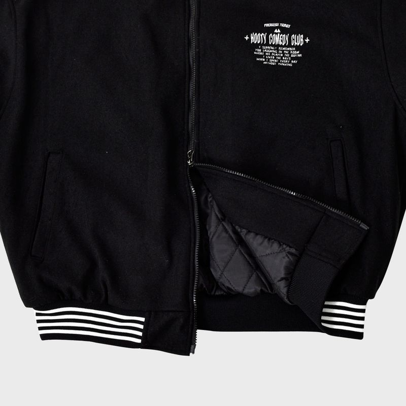 SMILING EYES VARSITY ZIP-UP JACKET