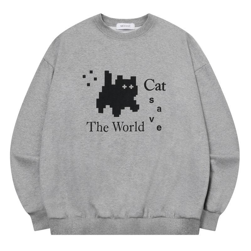 Cat Save The World Pixel art MTM (2Color)