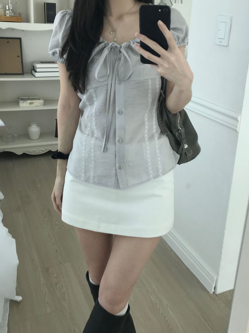 Raina Puff Blouse (2 colors)