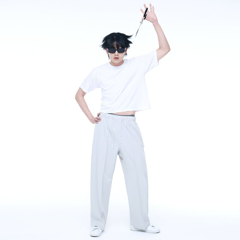 Men's Crop T-Shirt White