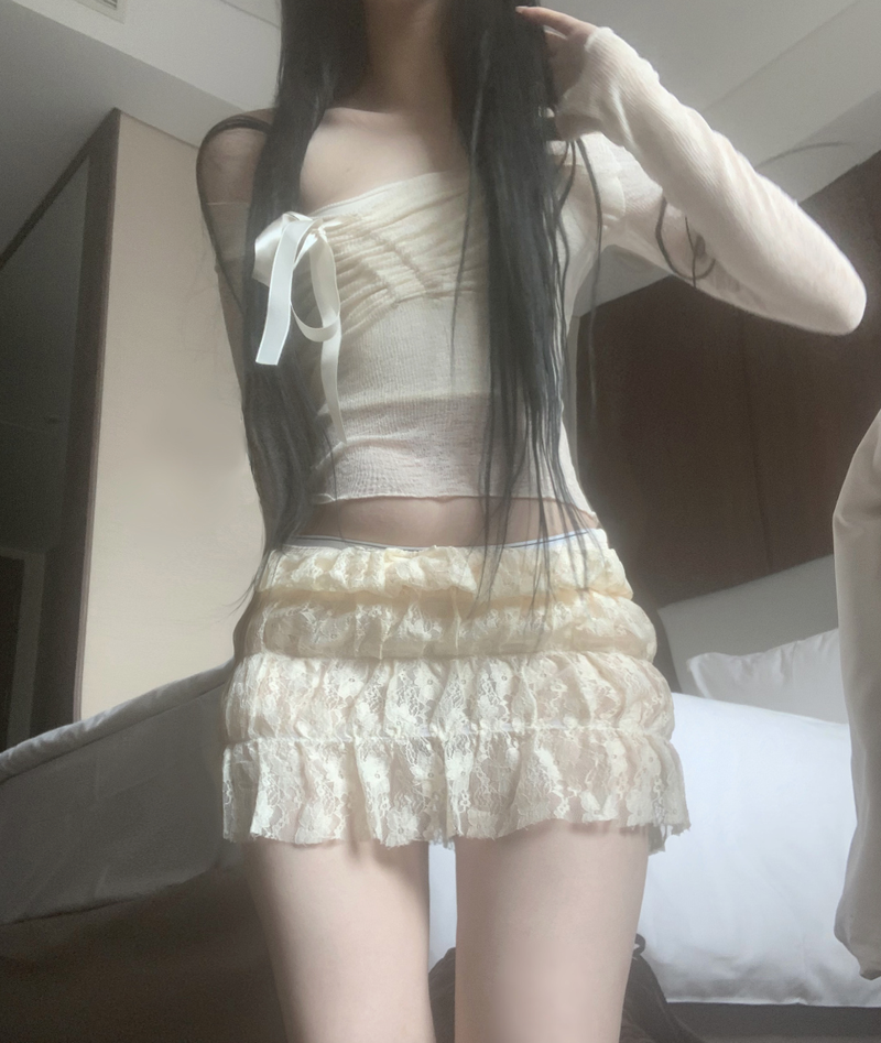 Selena Shirring Ribbon Top (3color)