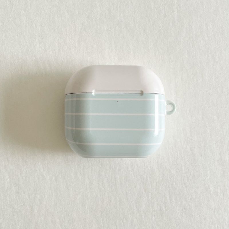 sunday mint dot glossy airpods case