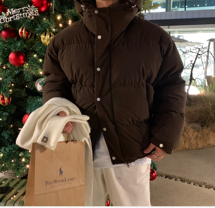  Merit Corduroy Hooded Padded Jumper