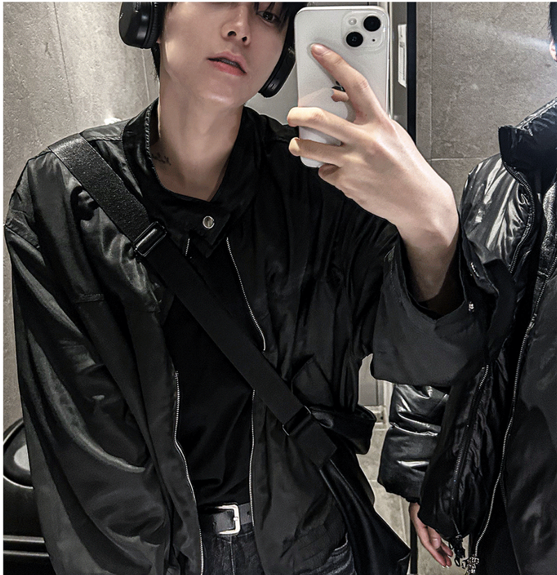 perry biker windbreaker jacket