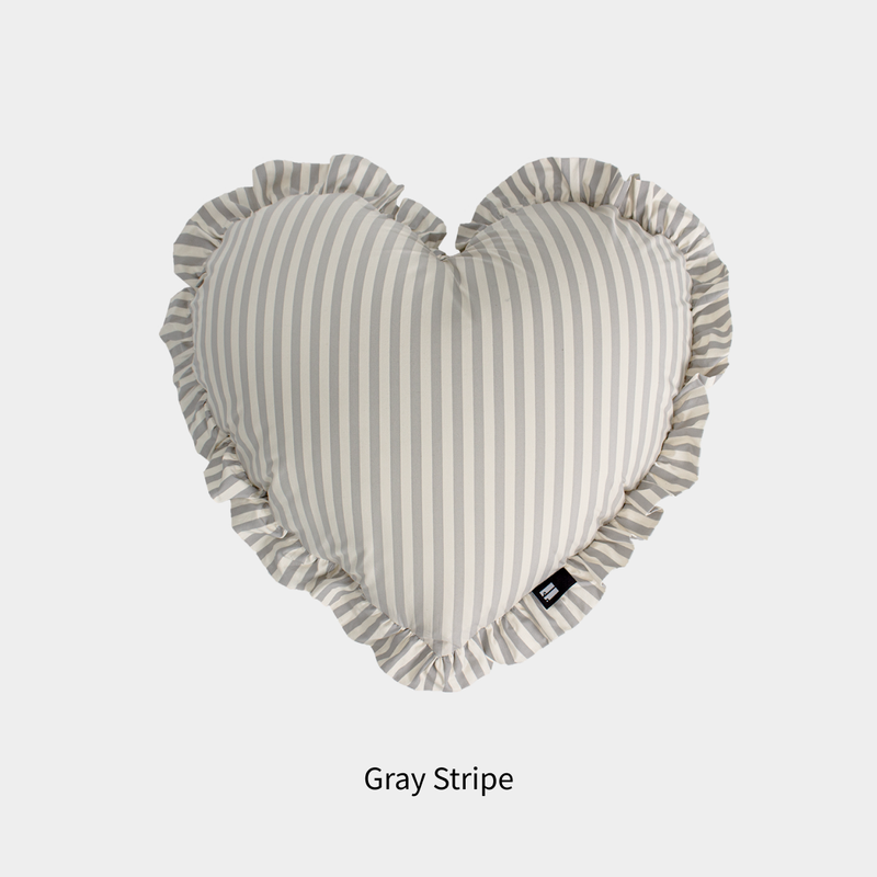 Heart Frill Cotton Cushions