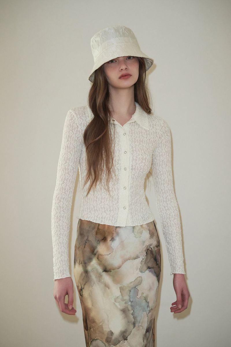 SOUFFLE bucket hat_ivory