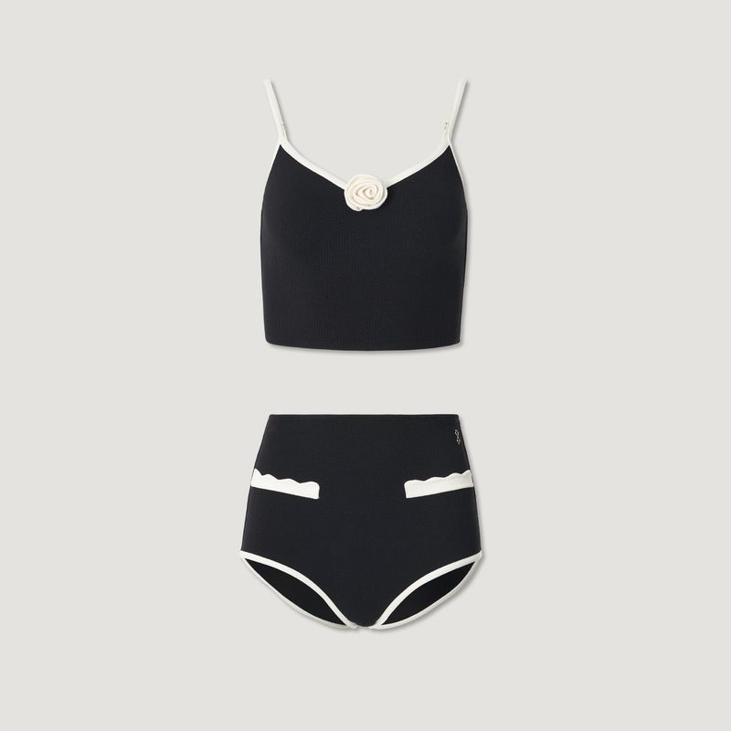 Rose Corsage High-waist Set