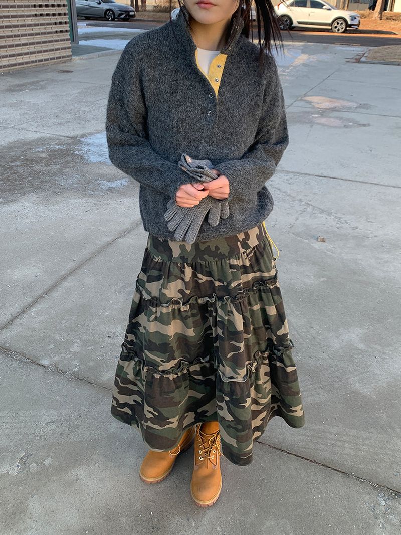 HENLEY ANORAK SWEATER (5C)