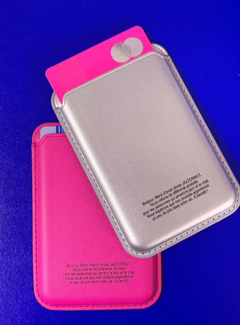 Swing Magsafe Set(white logo+hot pink wallet)