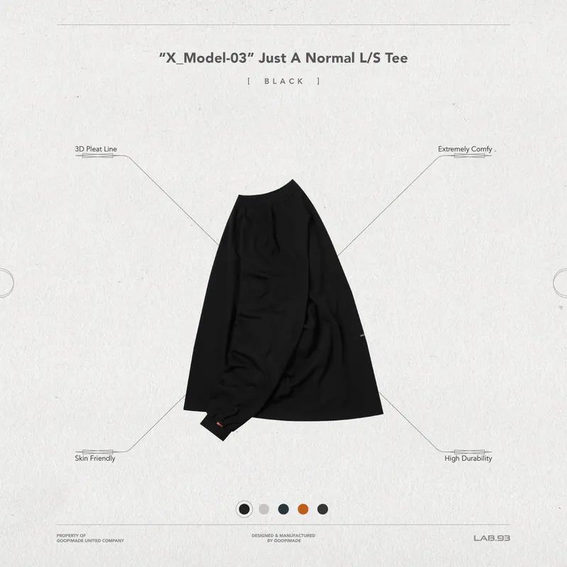 “X_Model-03” Just A Normal L/S Tee 