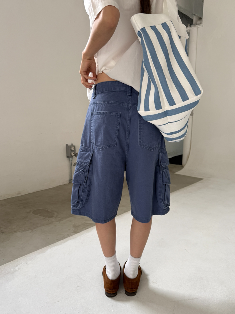 color dyeing bermuda pants