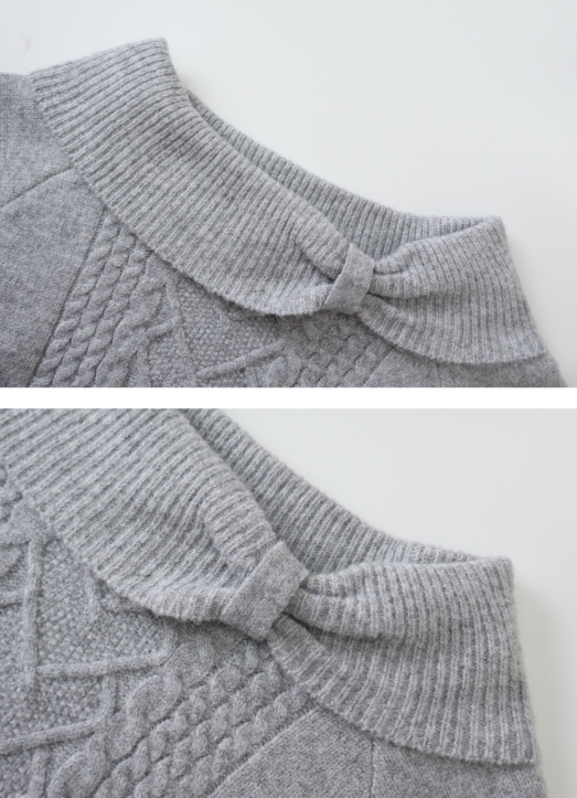 Present Ribbon Twist Loose Off Shoulder Knit (4color)