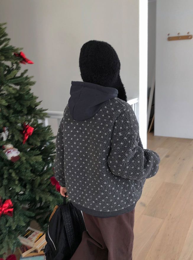 Helgue Wool Button Knit Beanie
