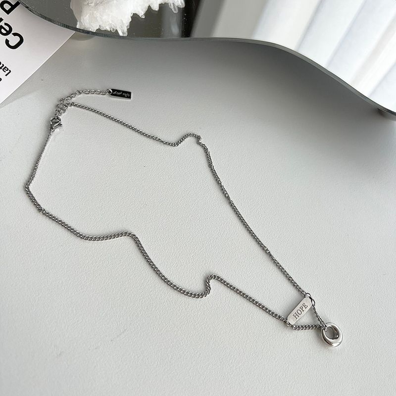 hopii Surgical Steel Coin Ball Stick Hip Daily Necklace
