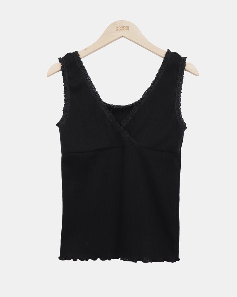 Sharu Lace Wrap Sleeveless Top