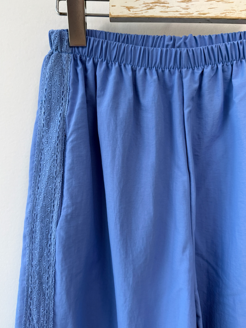 side lace nylon pants