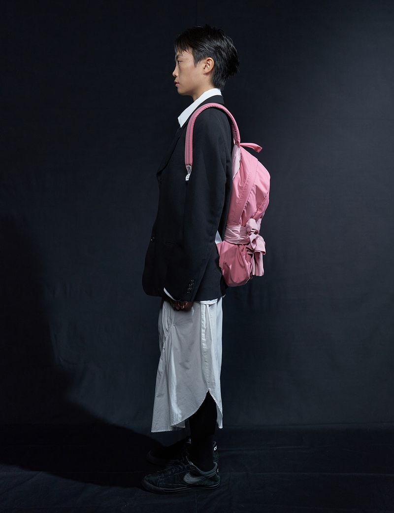 Knotted Backpack (Old pink)