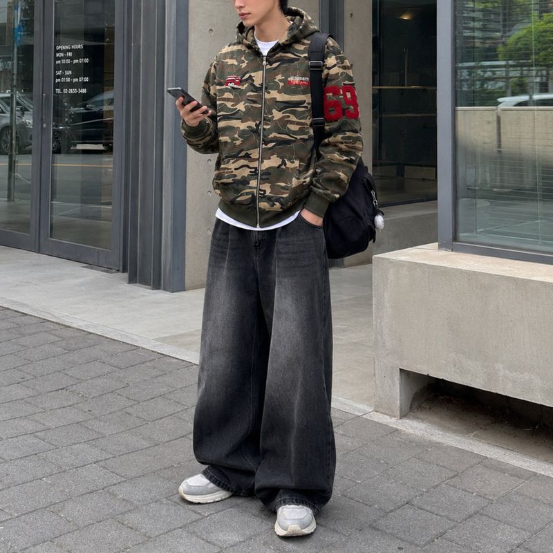 COZINESS（コジネス）の「[Unisex] no.69 オーバーサイズ カモ フーディー ジップアップ（ジャケット/アウター）」
