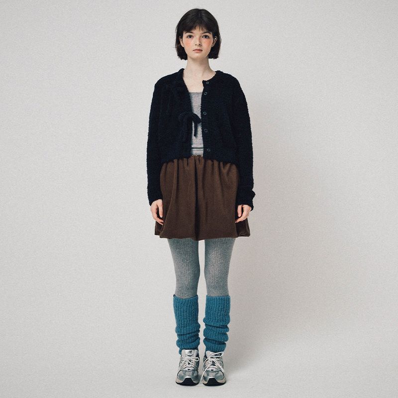 ALPACA LEG WARMERS, BLUE