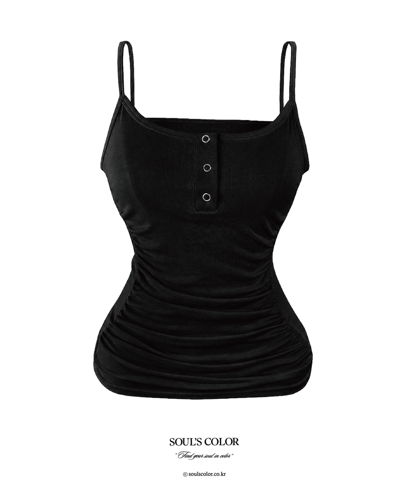 Silvia Snap Shirring Sleeveless (2color)