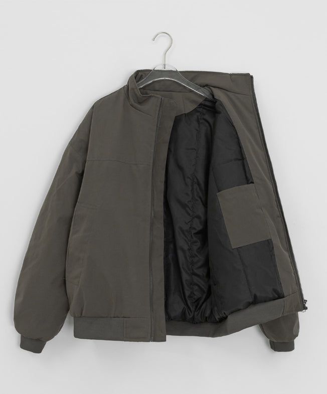 Hante Shirring Quilted Flight Jacket