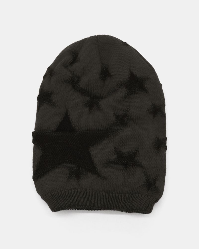 Corem star knit long beanie